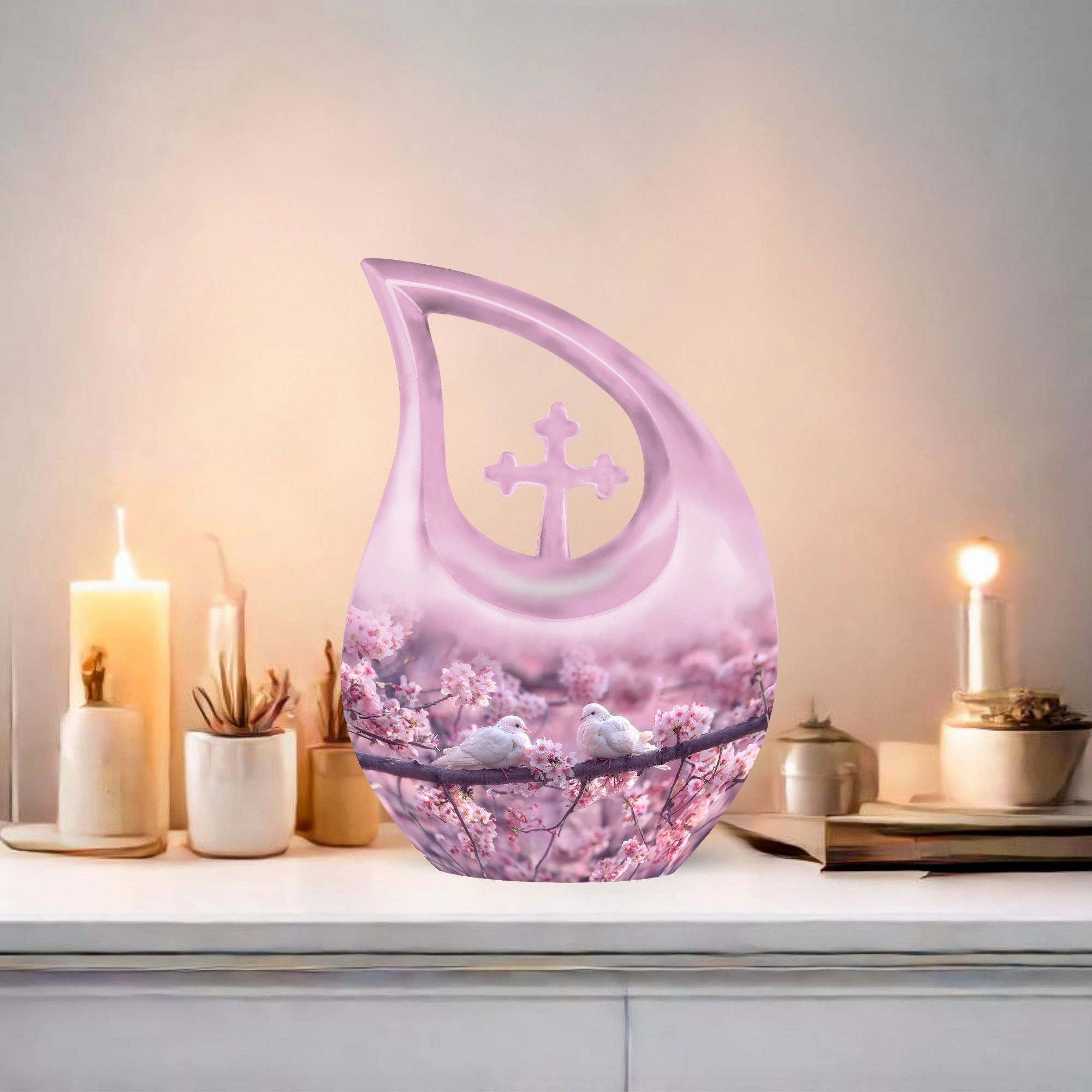 Dove Urn Commemoration: Dignified Small Urn for Ashes