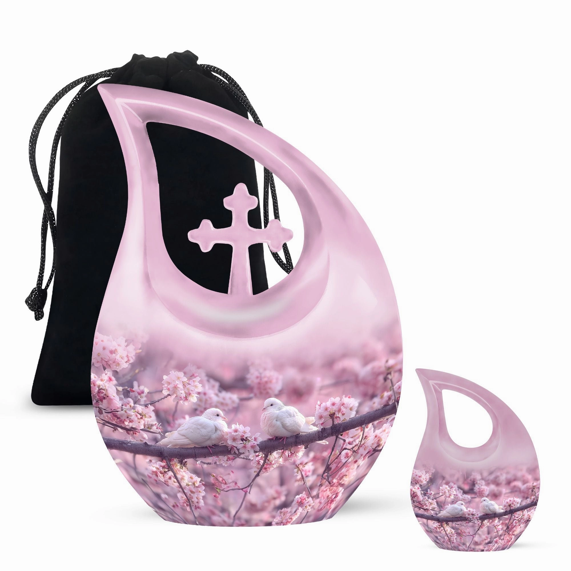 Dove Urn Commemoration: Dignified Small Urn for Ashes