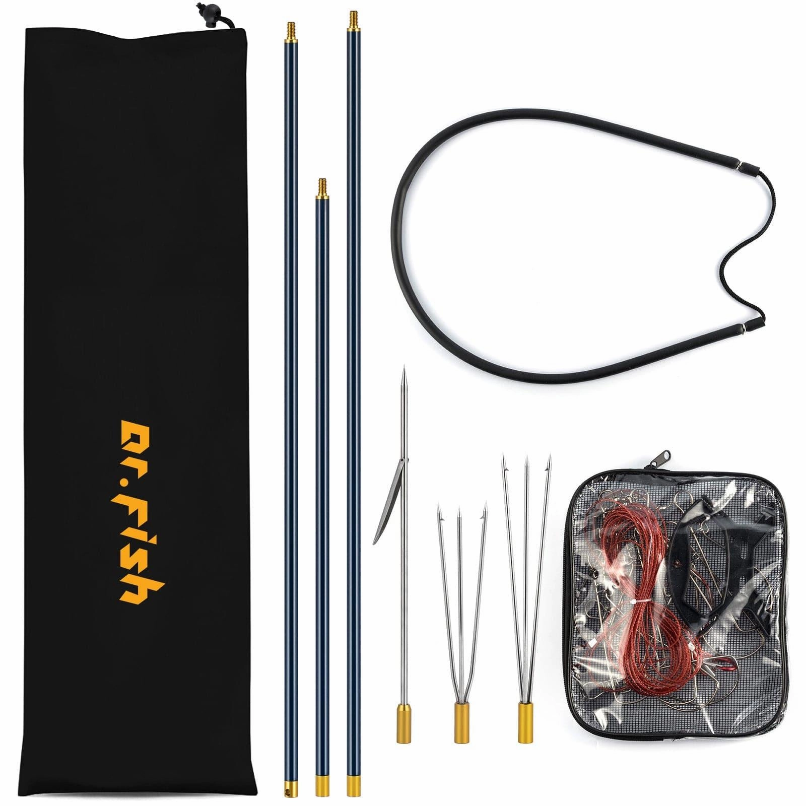 Dr.Fish 21.3-27.6in Spearfishing Poles &Materials Kit