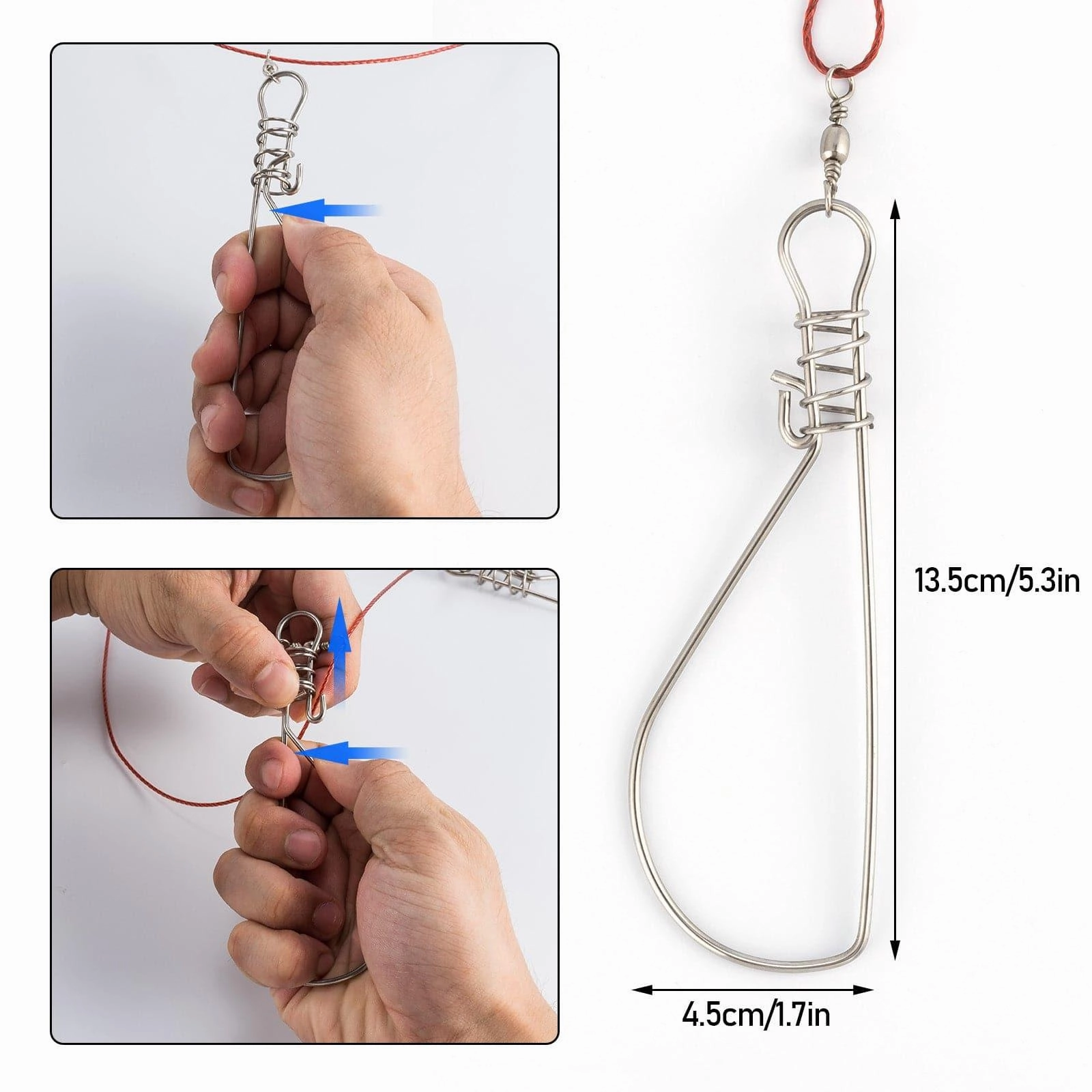 Dr.Fish 21.3-27.6in Spearfishing Poles &Materials Kit