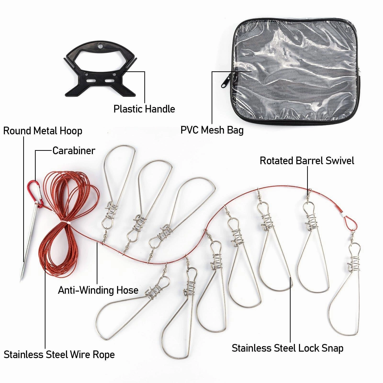 Dr.Fish 21.3-27.6in Spearfishing Poles &Materials Kit