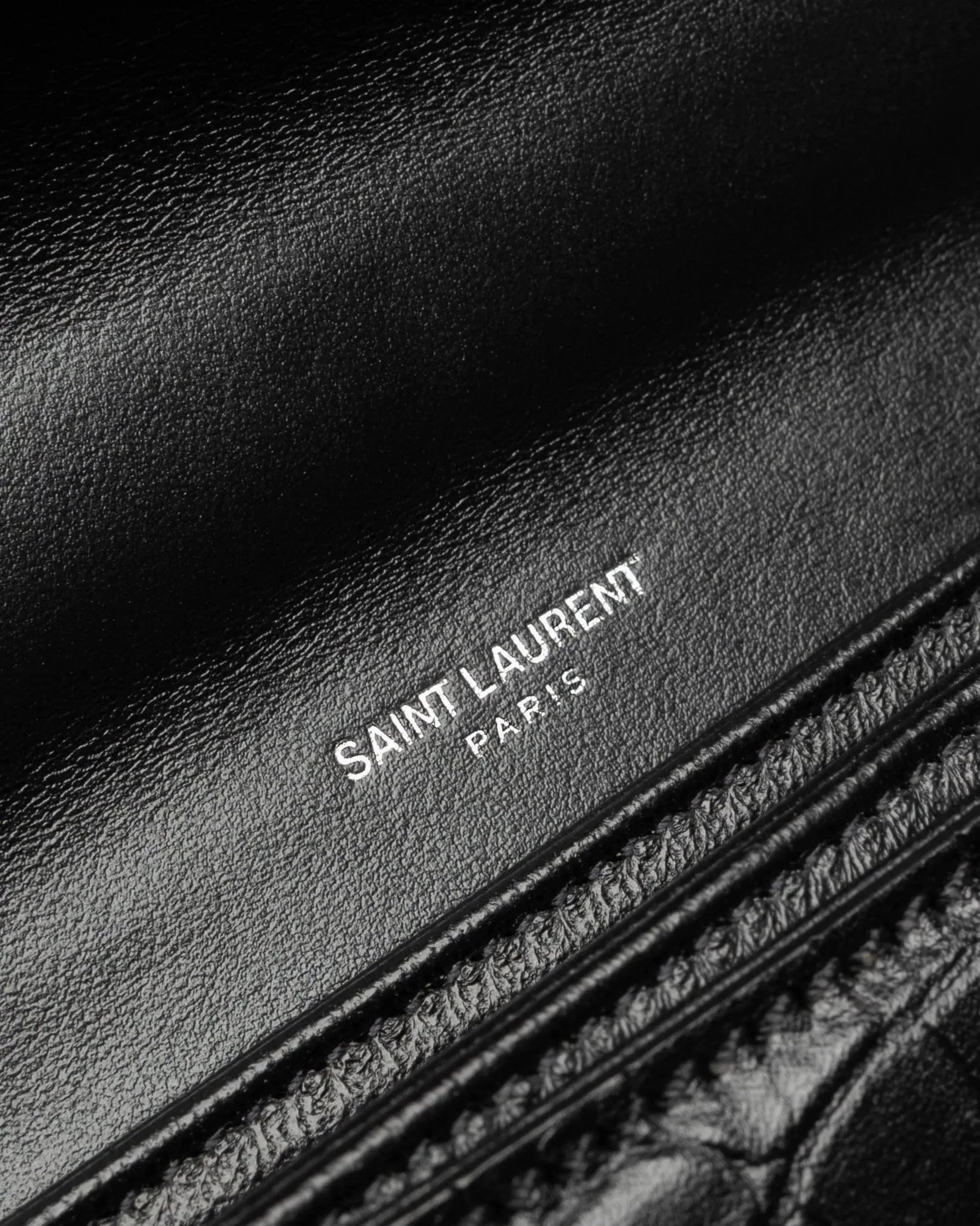 Embossed Croc Babylone Bag