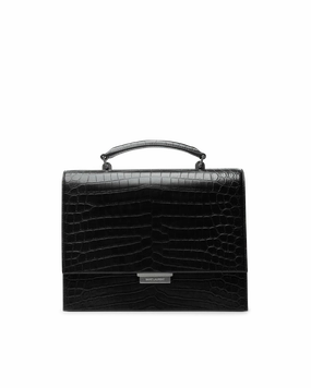Embossed Croc Babylone Bag