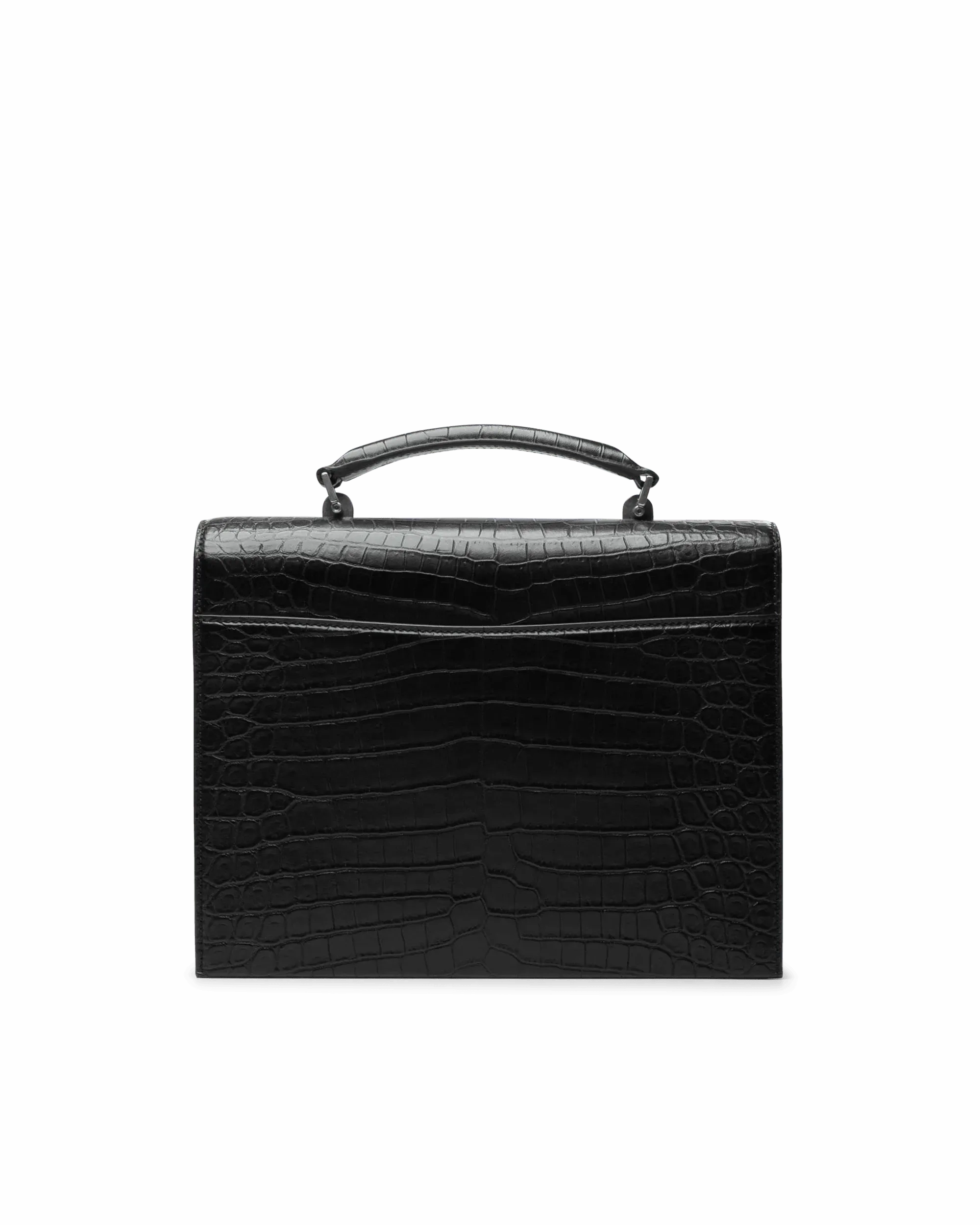 Embossed Croc Babylone Bag