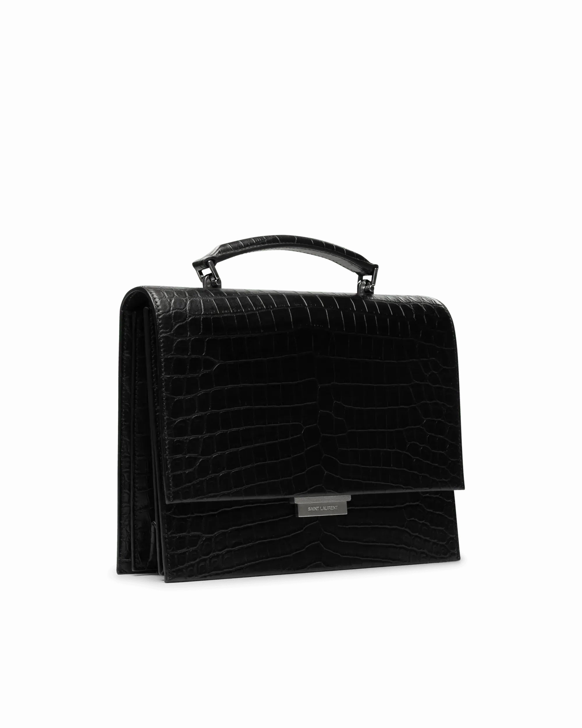 Embossed Croc Babylone Bag