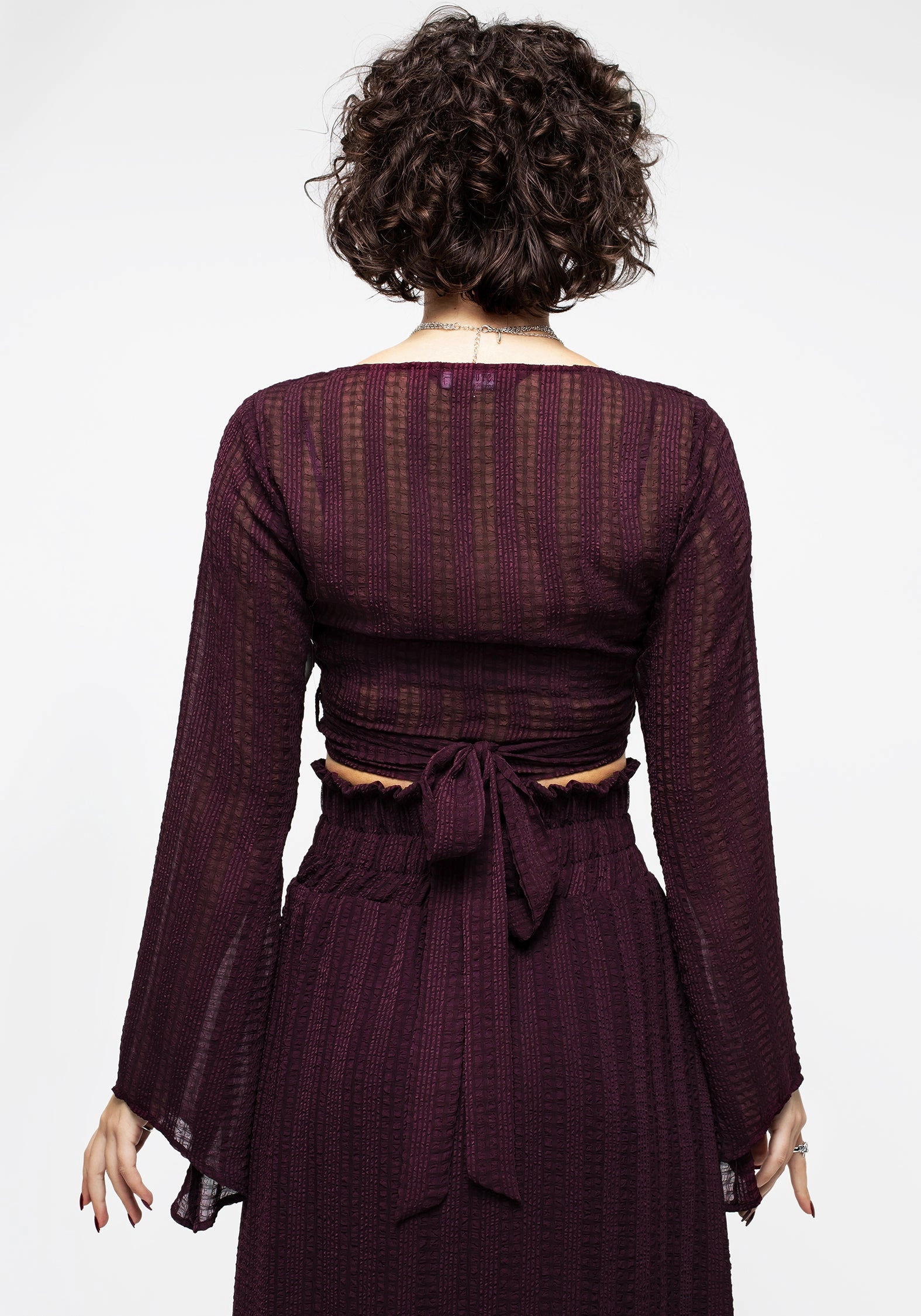 Enola Bell Sleeve Co-ord Wrap Top