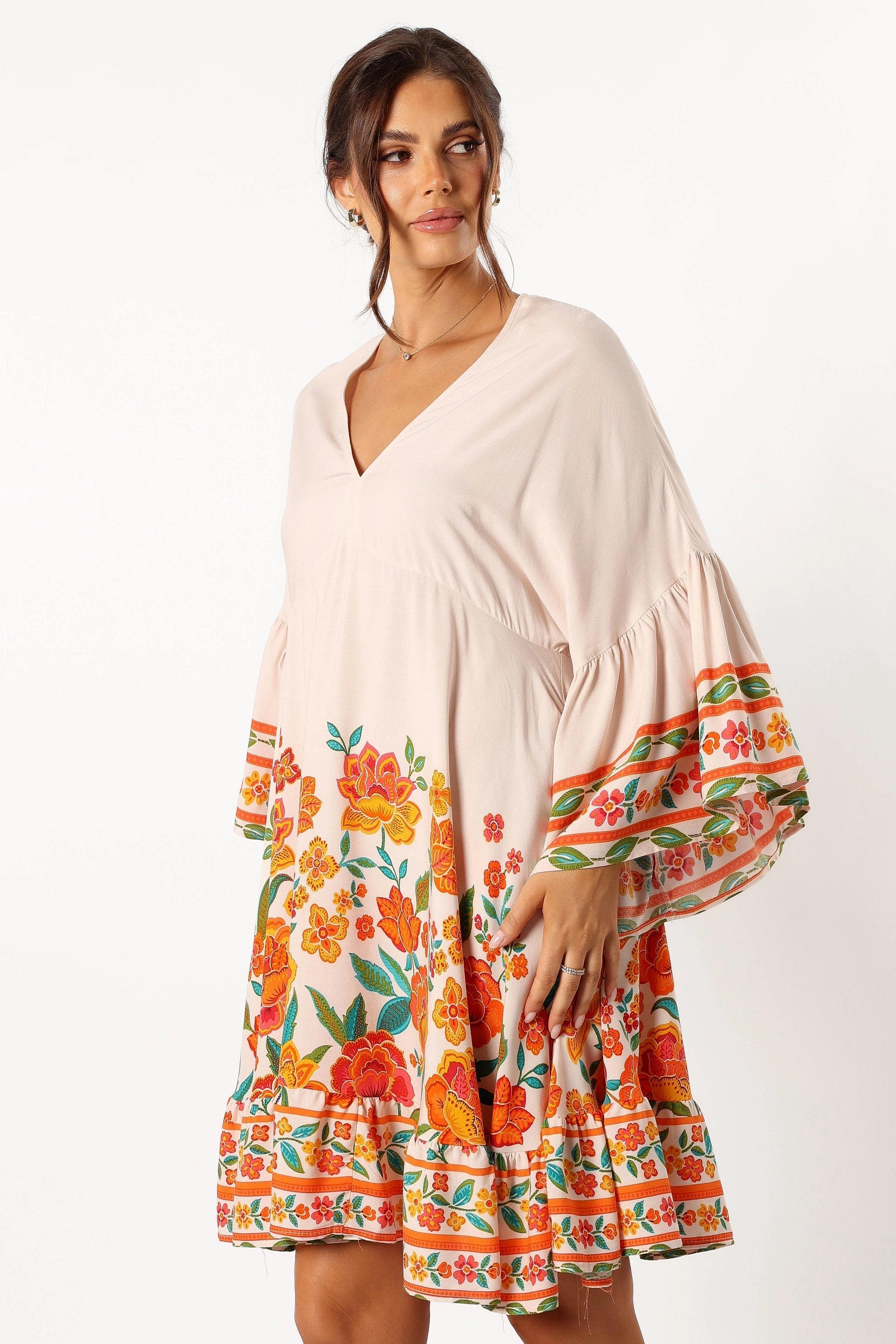 Eugene Long Sleeve Mini Dress - Willow Print