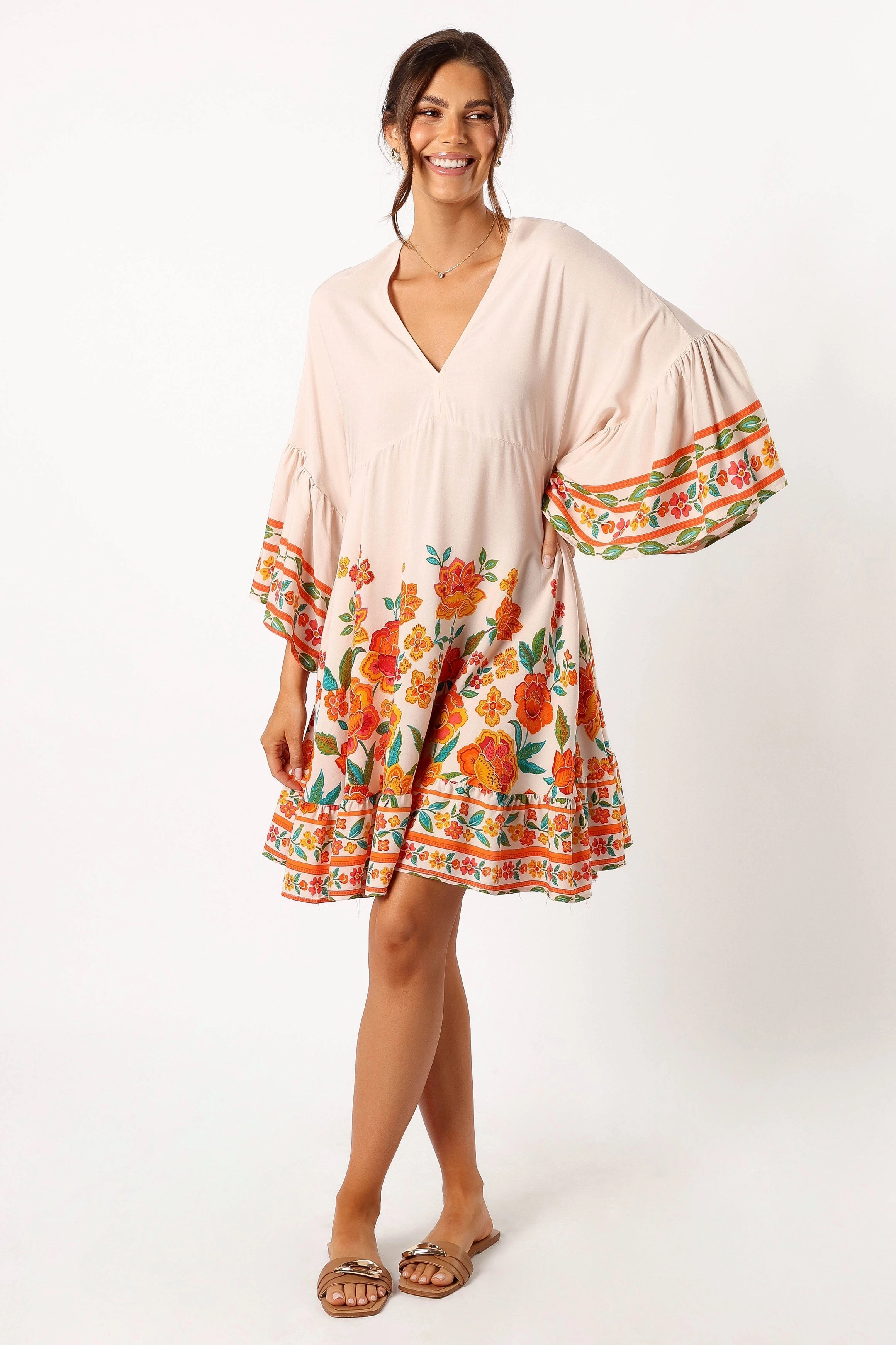 Eugene Long Sleeve Mini Dress - Willow Print
