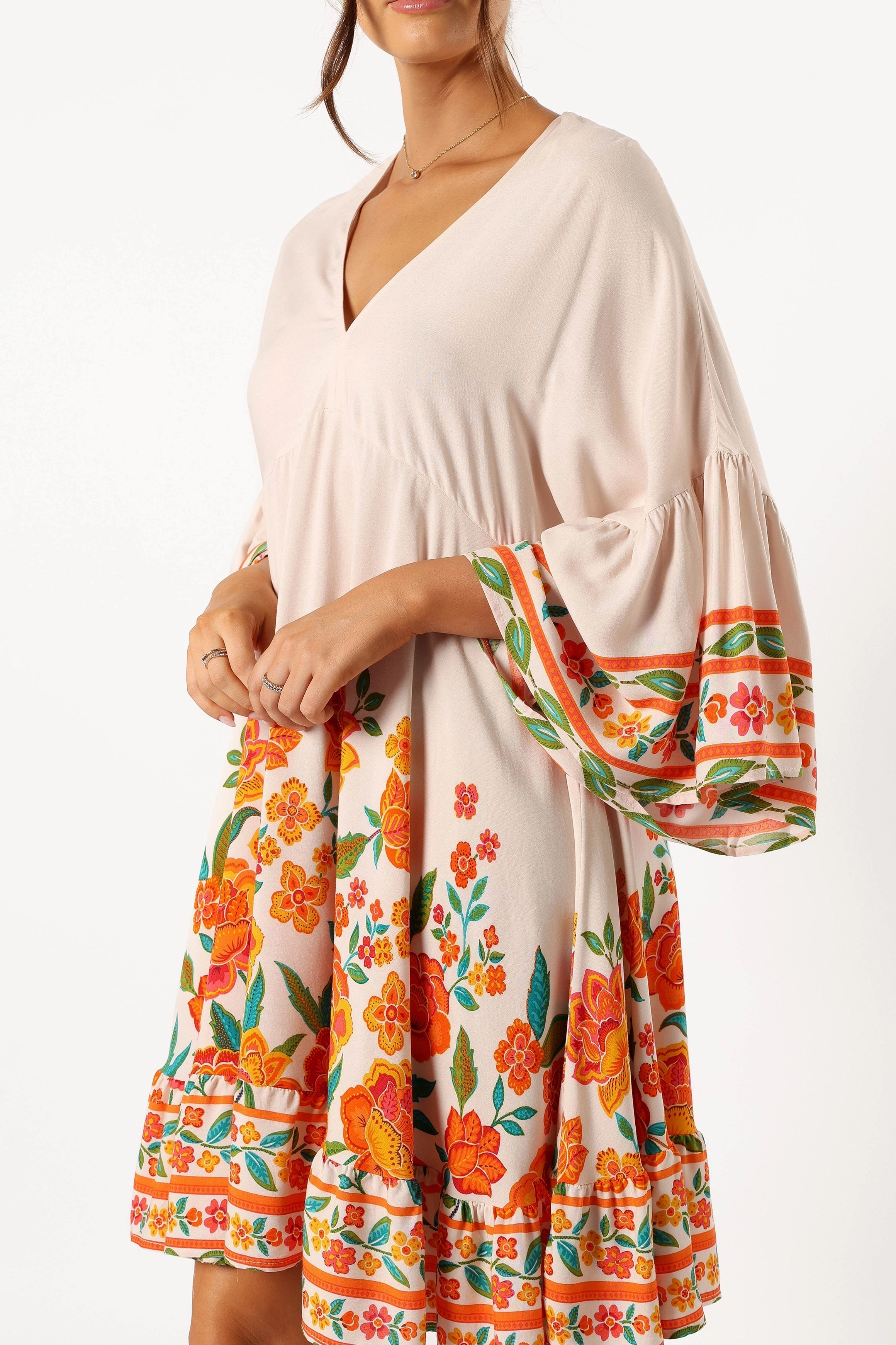 Eugene Long Sleeve Mini Dress - Willow Print