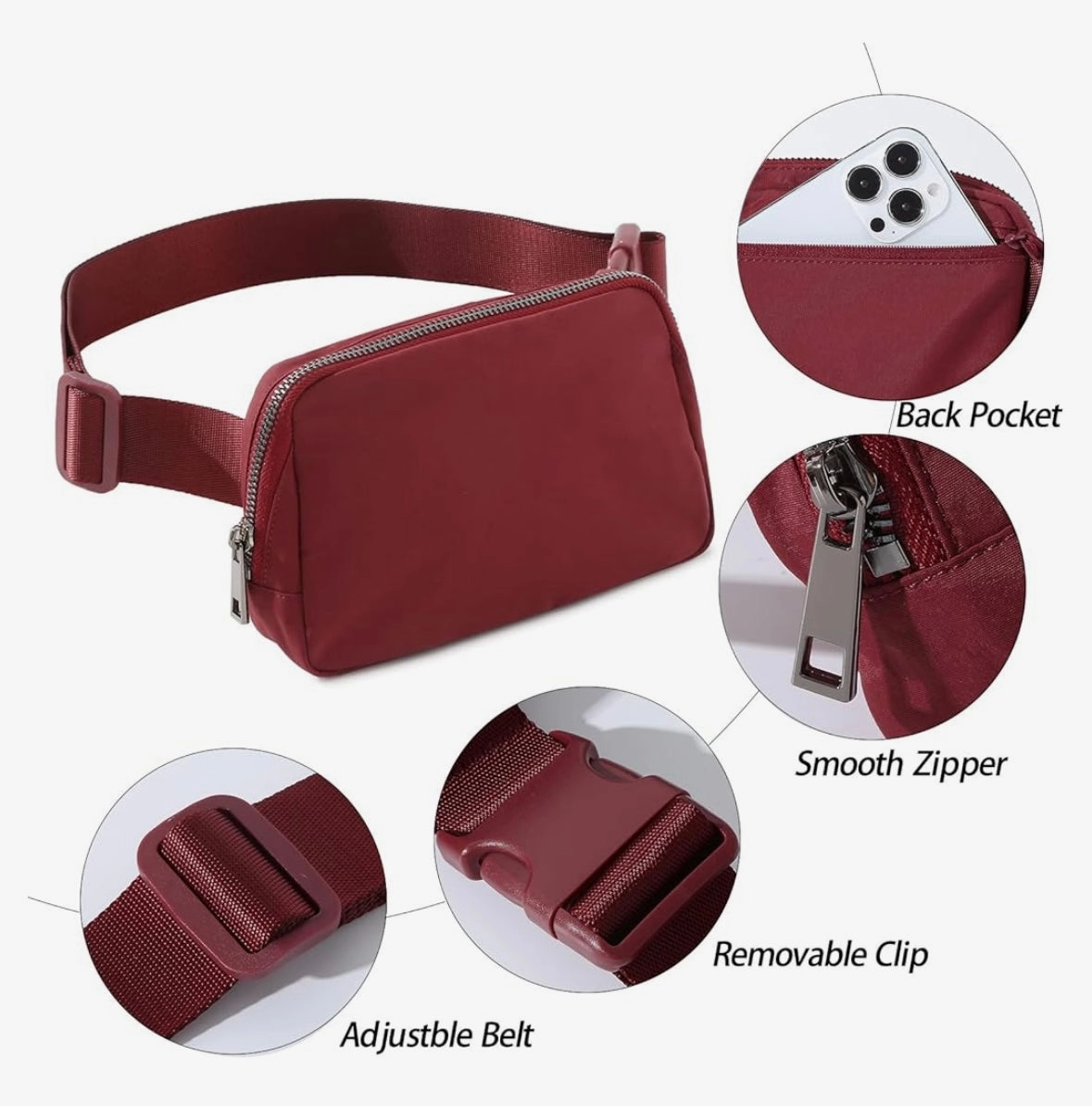 FlowBelt Bag - MAROON