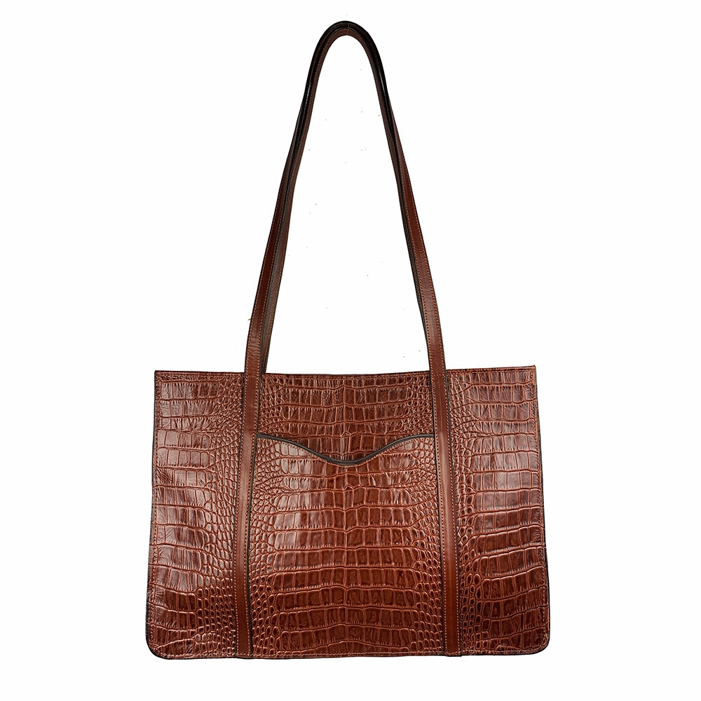 George Jackson Cognac Leather Bag - Large