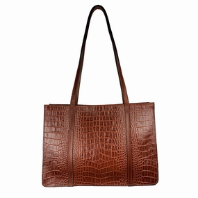 George Jackson Cognac Leather Bag - Large