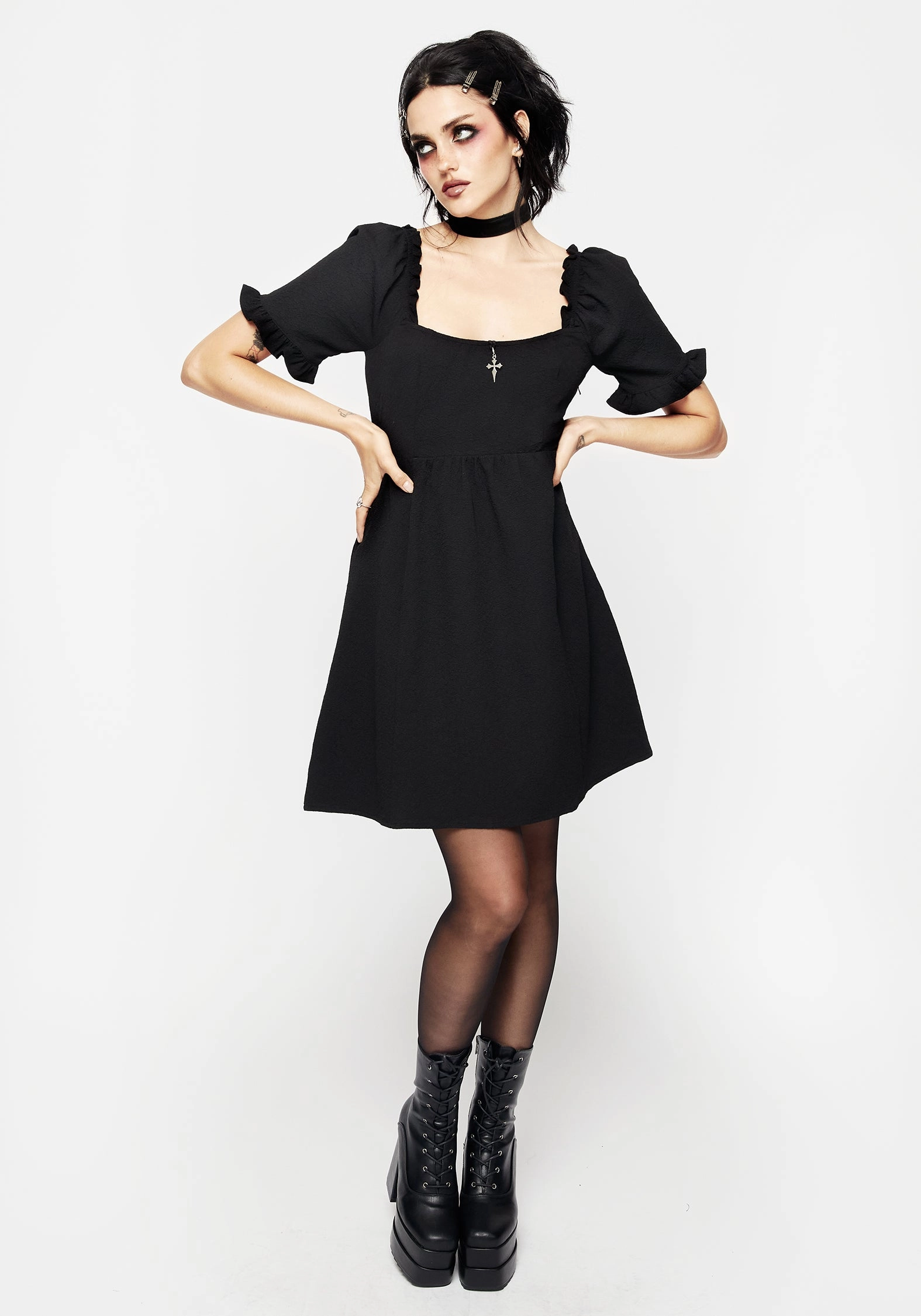 Hathor Frill Mini Dress