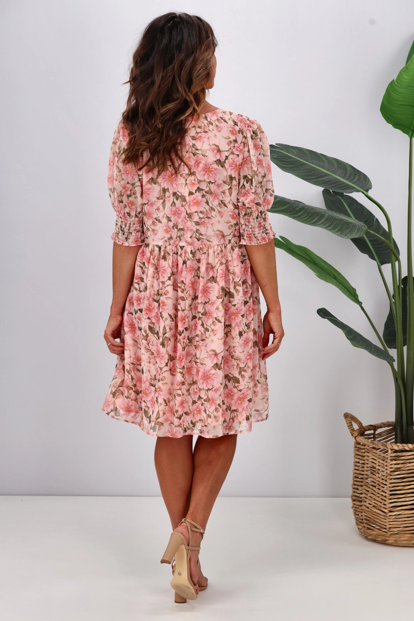 Jane James Juniper Balloon Sleeve Dress Spring Floral