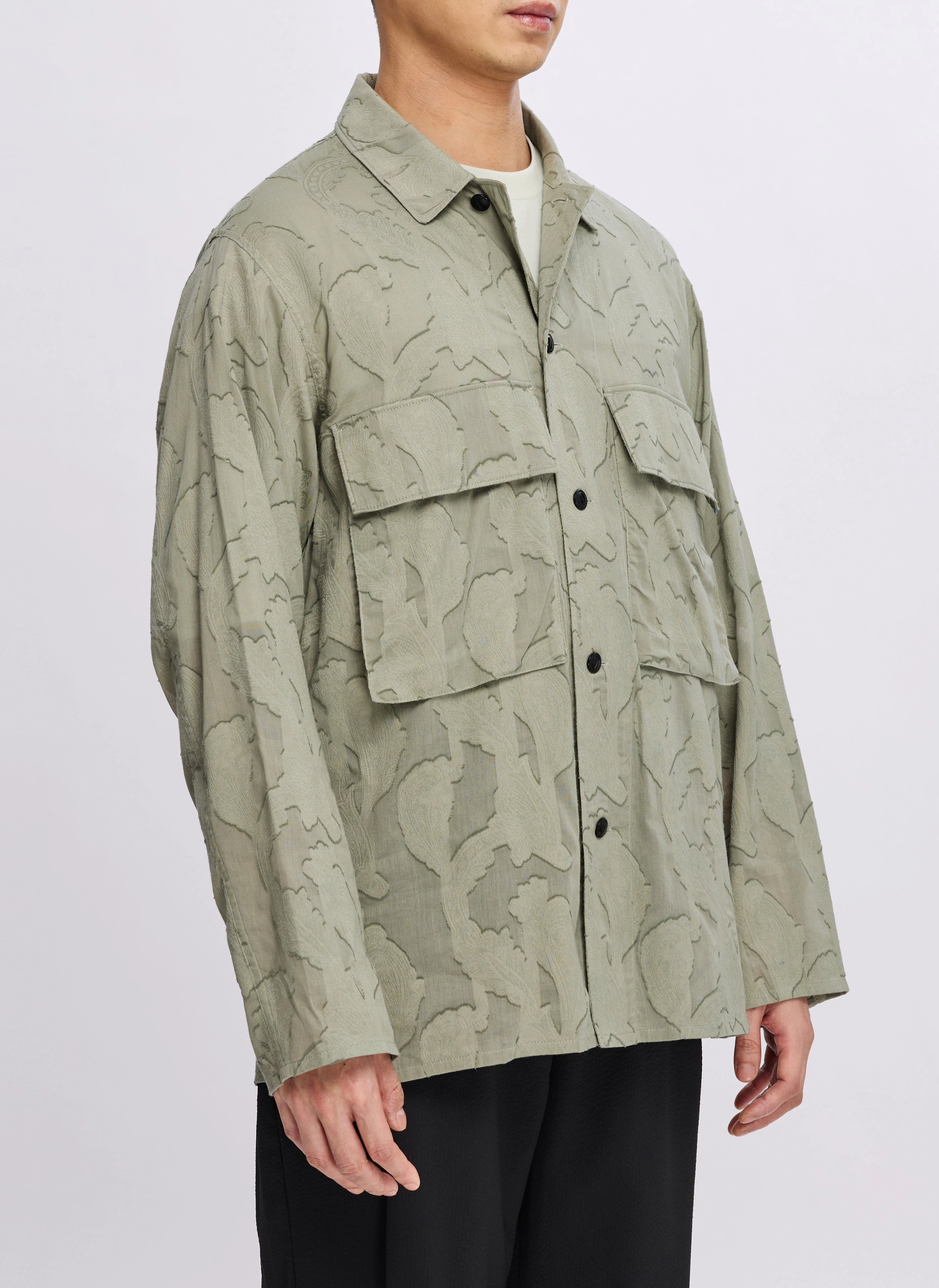 Japan Made Cotton Paisley Shirt Jacket