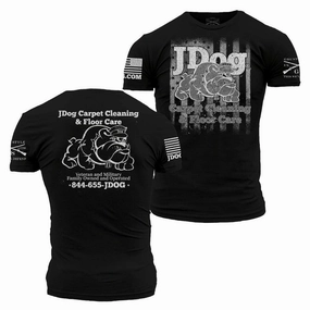 JDog Carpet Cleaning & Floor Care T-Shirt - Black