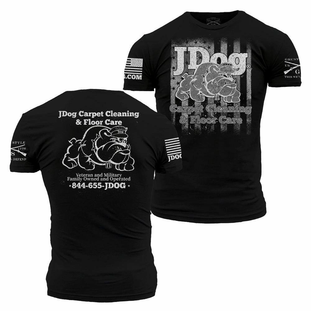 JDog Carpet Cleaning & Floor Care T-Shirt - Black