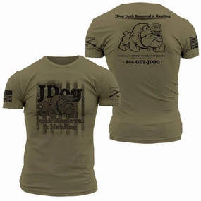 JDog Junk Removal & Hauling T-Shirt - Military Green
