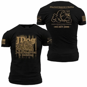 JDog T-Shirt - Black With Tan