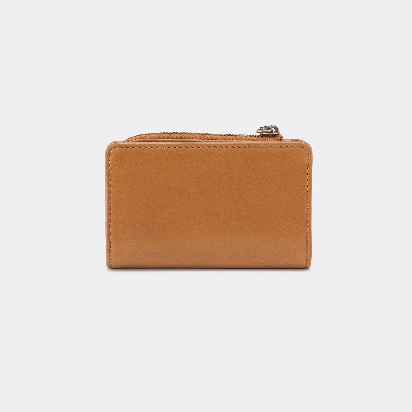 Jill Card Case In Polished Leather - Natural