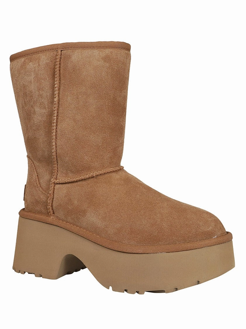 Light Brown Calf Suede Wool/Lyocell Boots