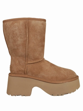 Light Brown Calf Suede Wool/Lyocell Boots