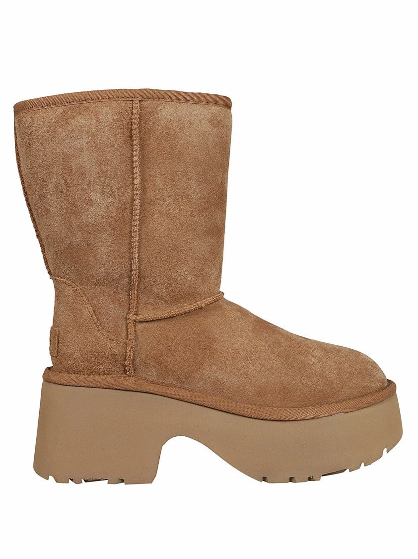 Light Brown Calf Suede Wool/Lyocell Boots