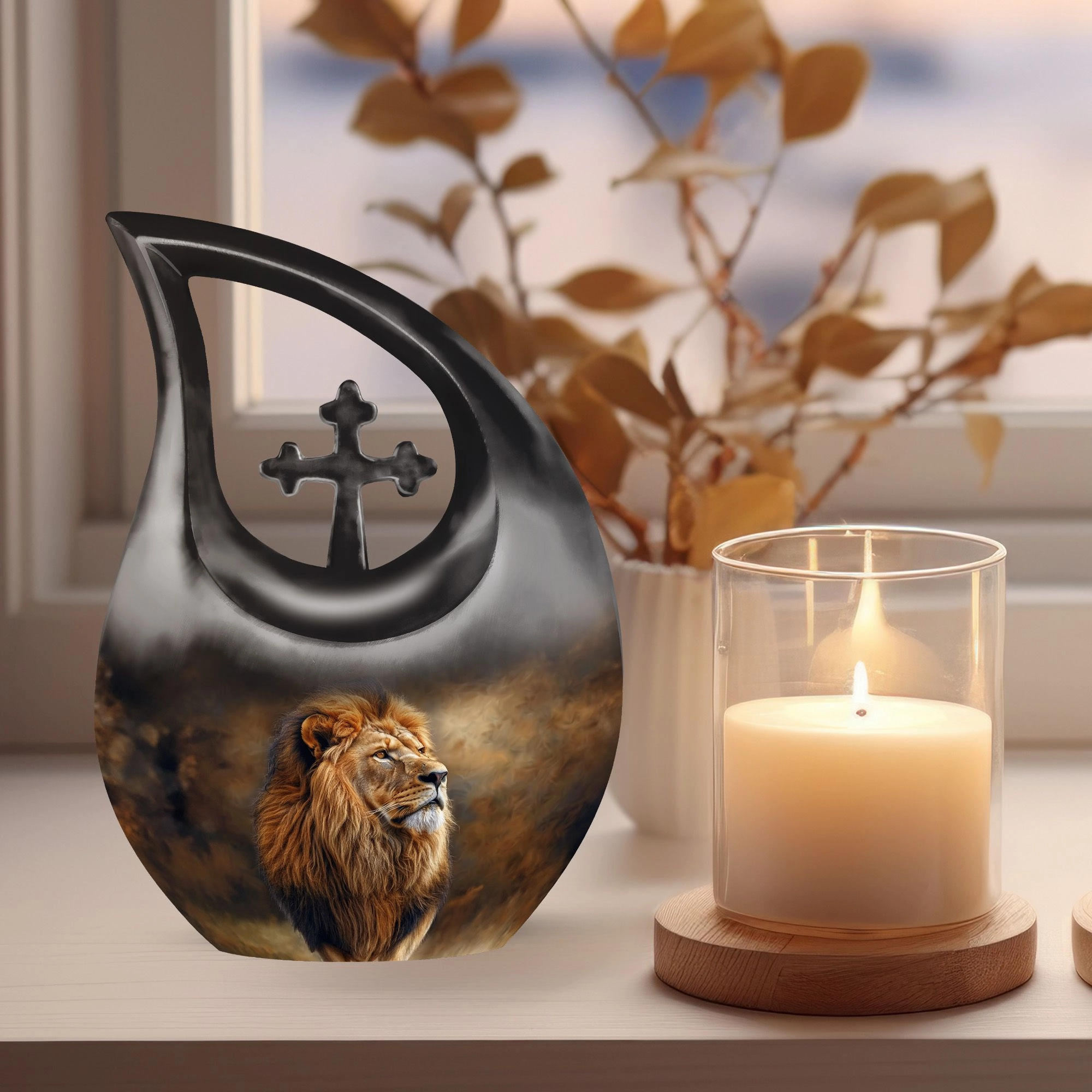 Lion Cremation Urn - Custom Cremation Urn For Mom