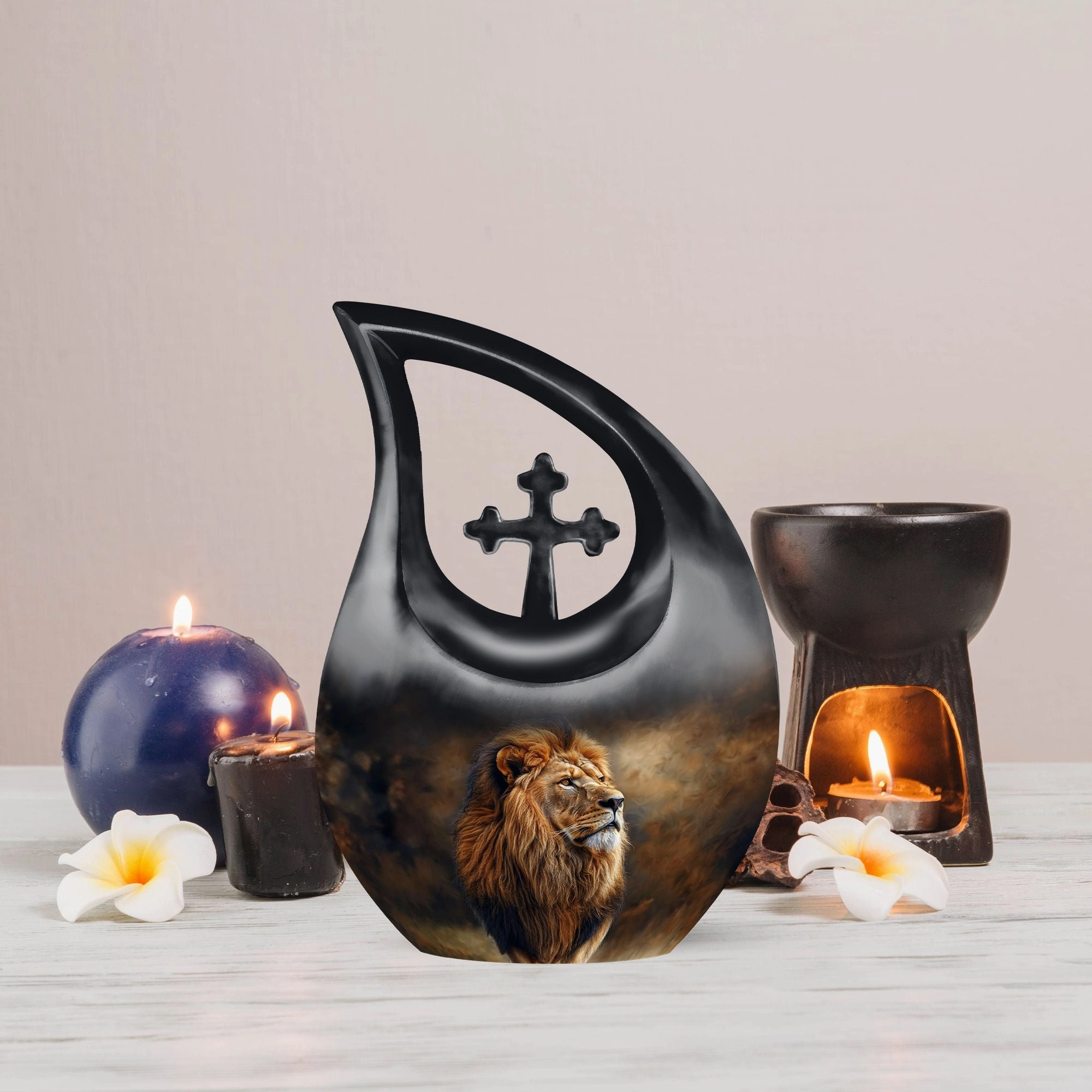 Lion Cremation Urn - Custom Cremation Urn For Mom