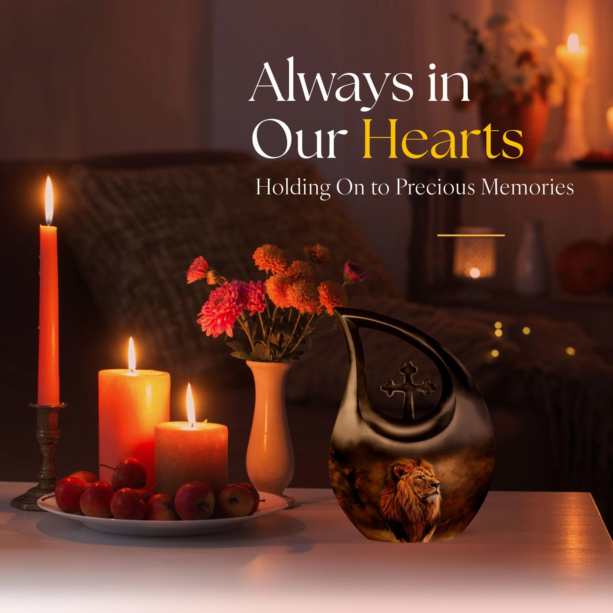 Lion Cremation Urn - Custom Cremation Urn For Mom