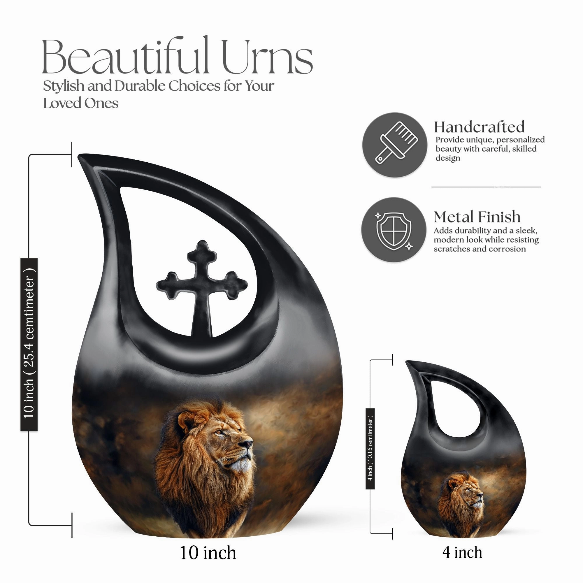 Lion Cremation Urn - Custom Cremation Urn For Mom