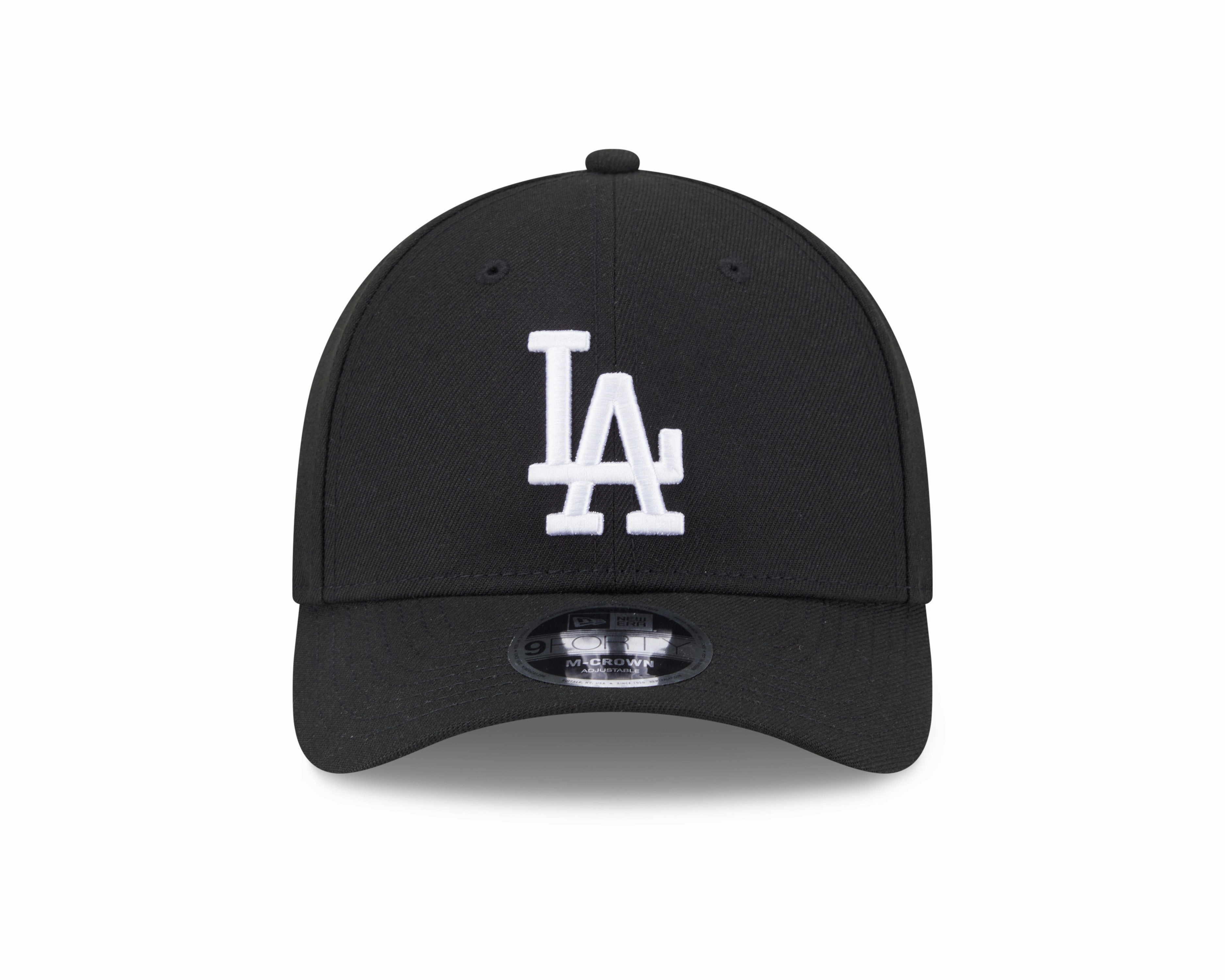 Los Angeles Dodgers Black and White New Era M-Crown 9FORTY Adjustable Hat