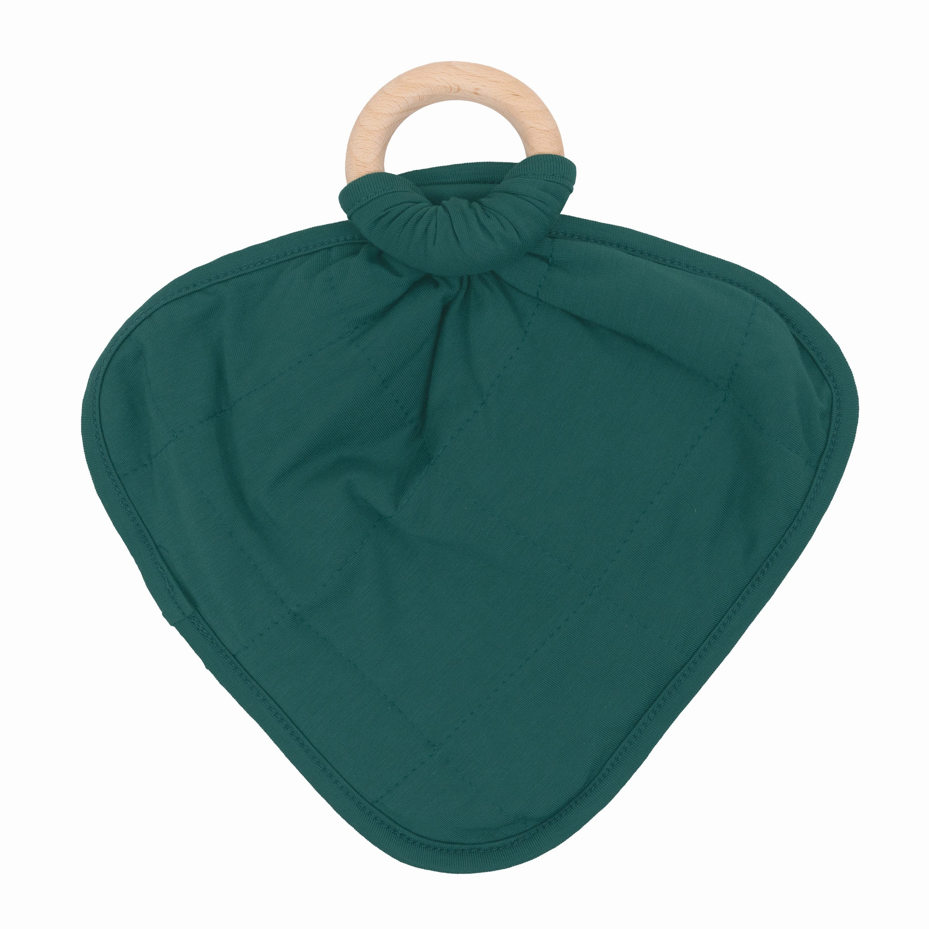 Lovey in Emerald with Removable Wooden Teething Ring