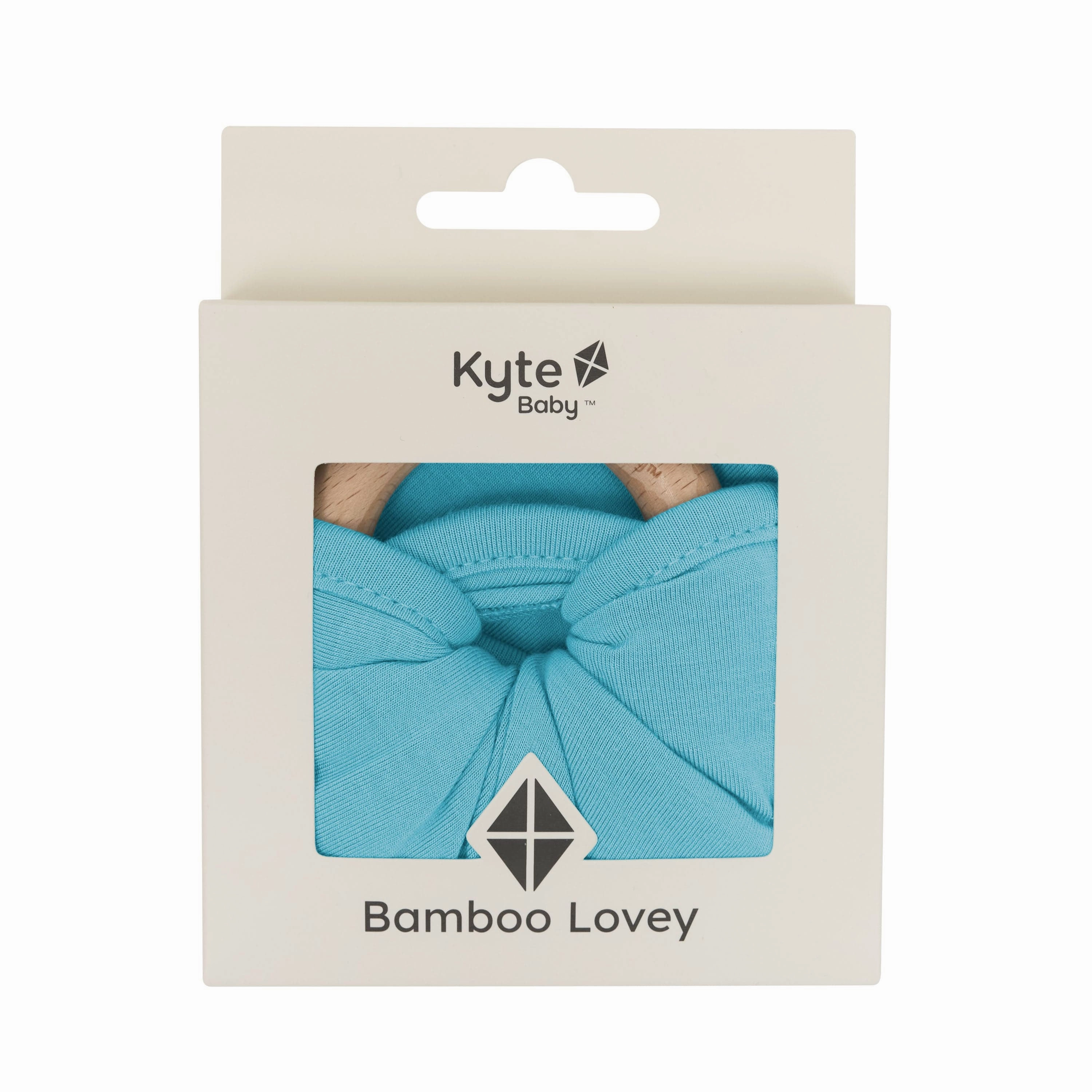 Lovey in Makai with Removable Wooden Teething Ring