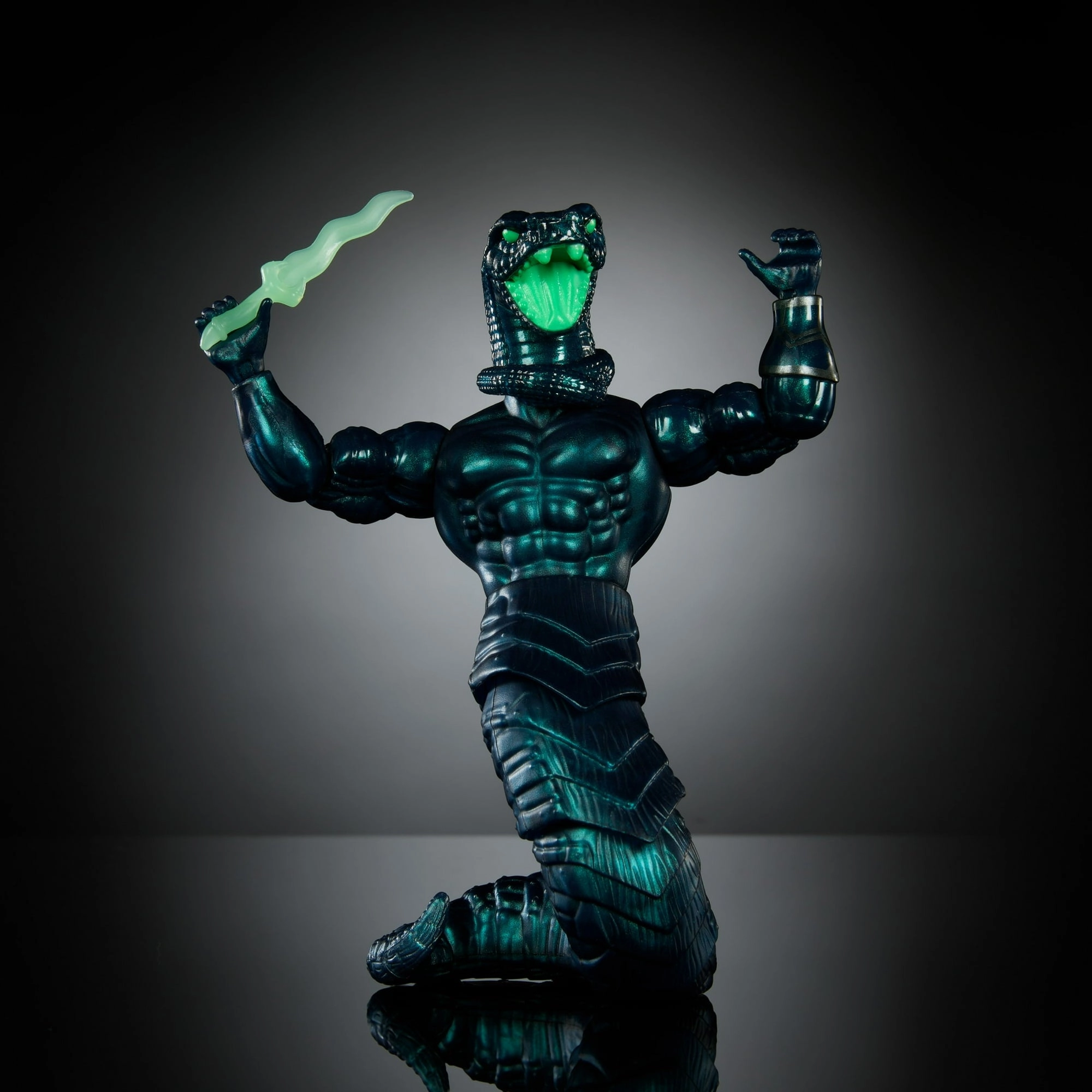 Mattel HXH51 Masters of The Universe Motu Origins Necro-Conda Deluxe Snake Men Soldier Glows in The Dark