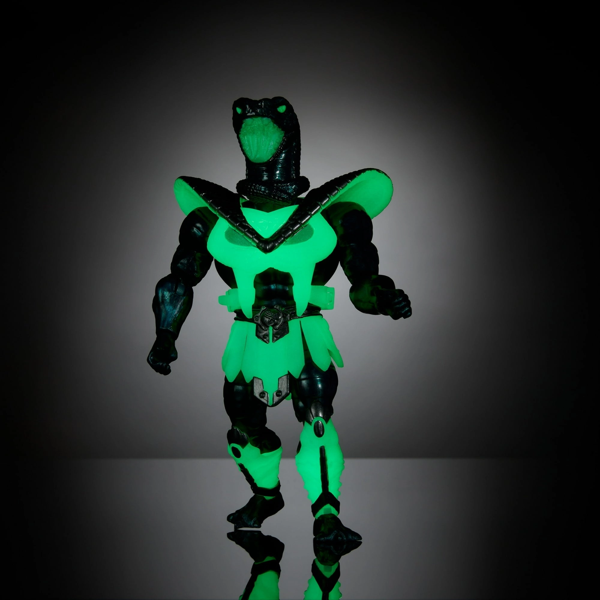 Mattel HXH51 Masters of The Universe Motu Origins Necro-Conda Deluxe Snake Men Soldier Glows in The Dark