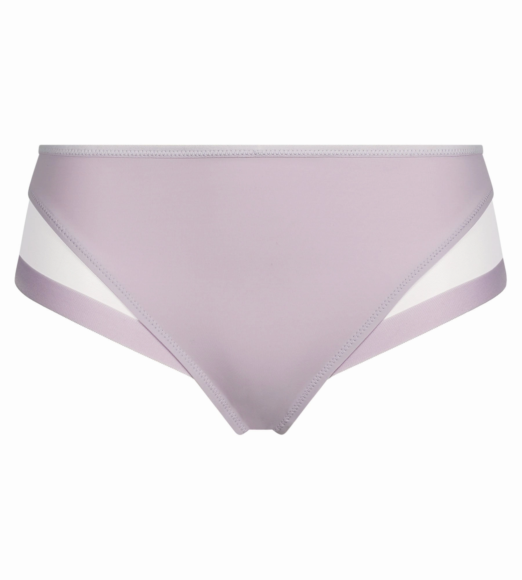 Microfibre and tulle Violet Grey midi panties Dim Generous