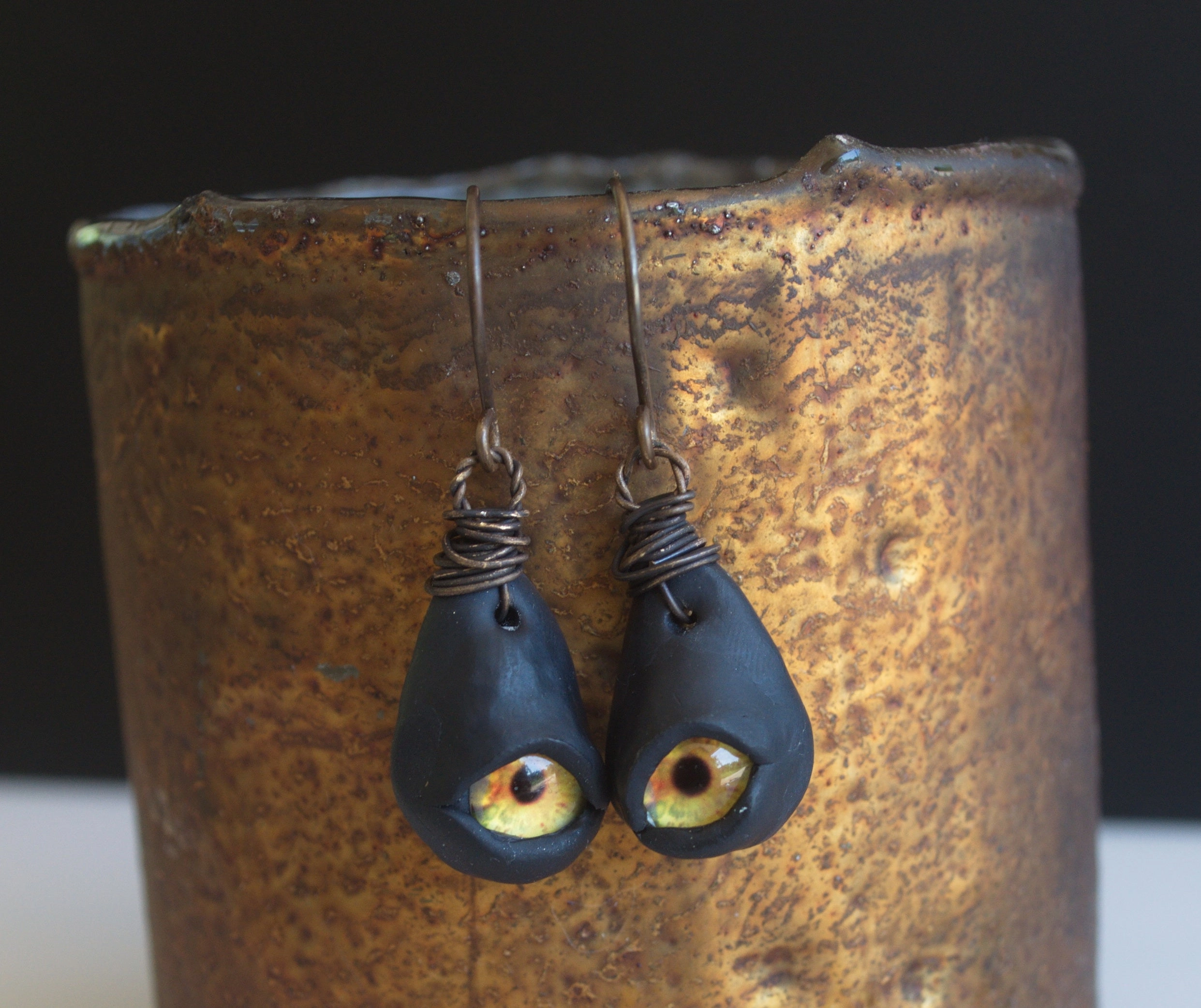 Monster Eye earrings from Nova Leigh Walker