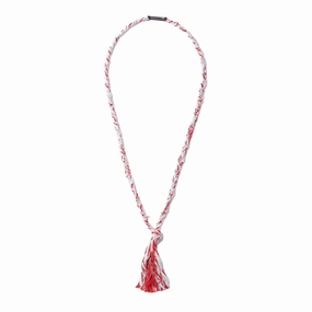 Neighborhood Jq Braid Necklace Red  251MYNH-AC10