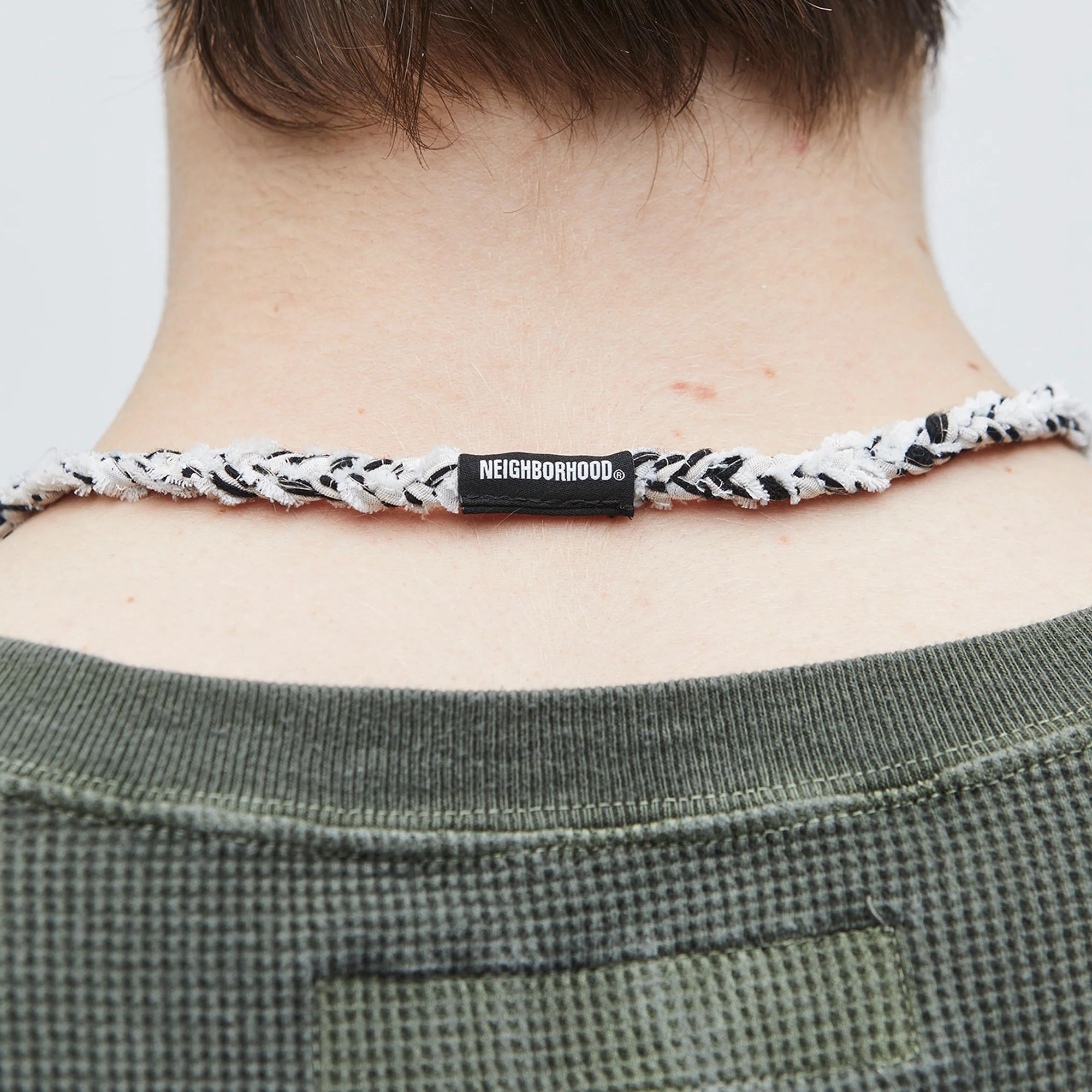 Neighborhood Jq Braid Necklace White  251MYNH-AC10