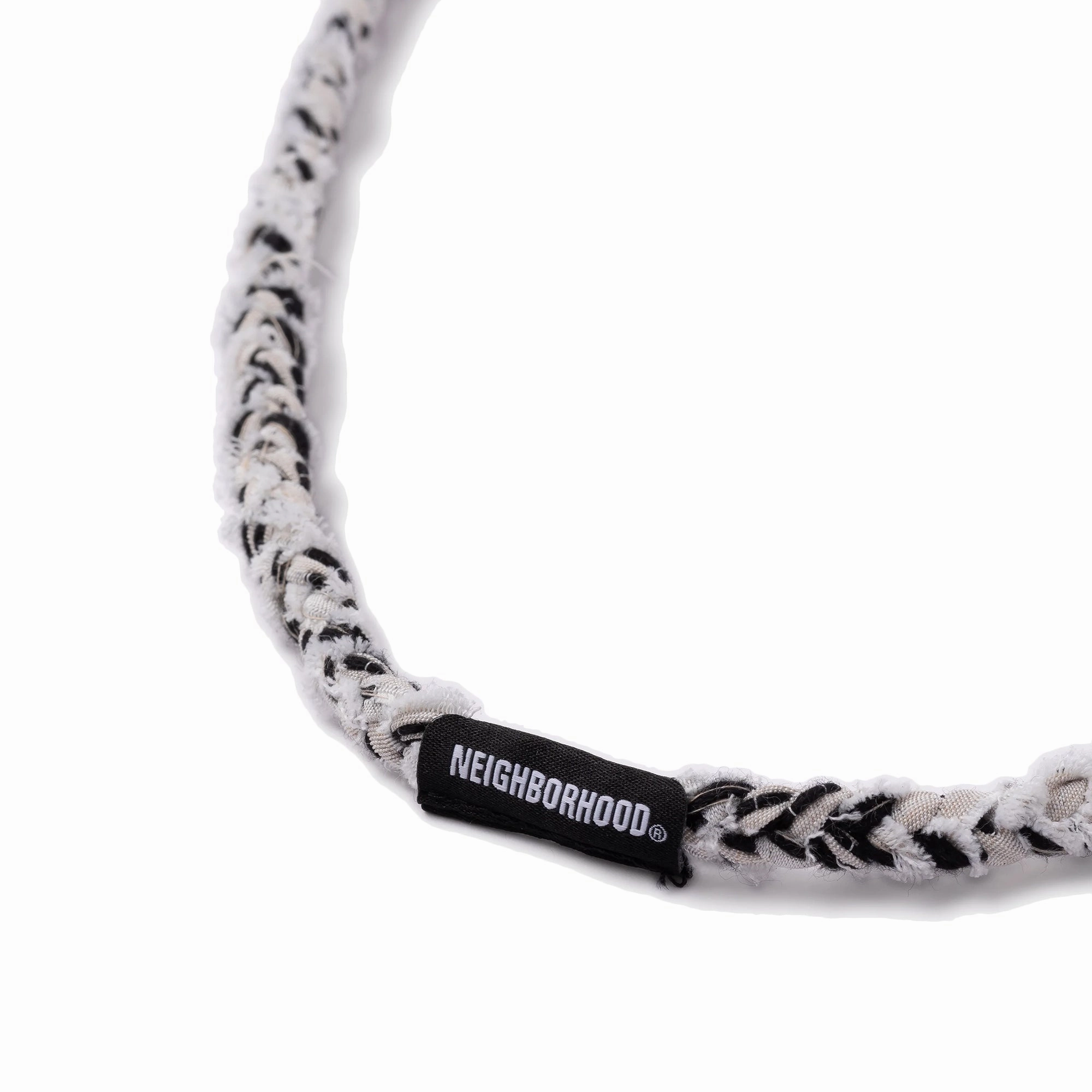Neighborhood Jq Braid Necklace White  251MYNH-AC10
