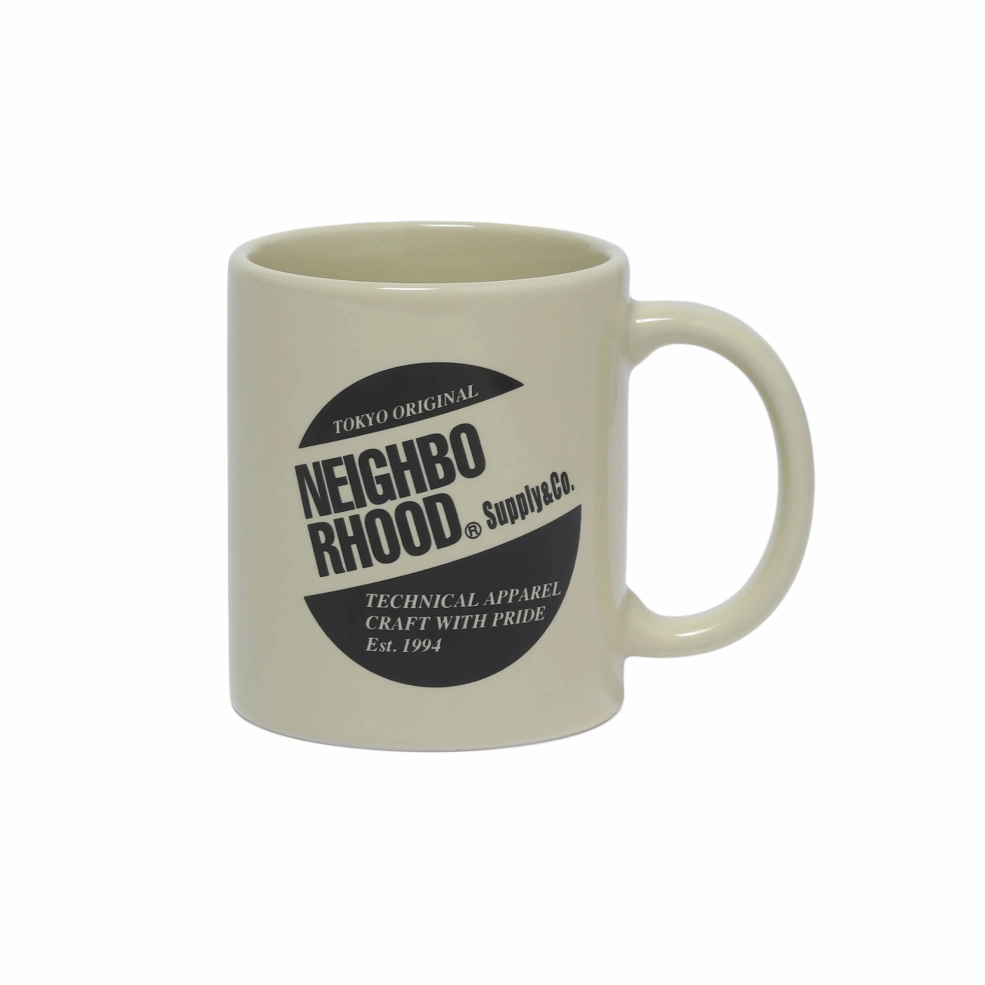 Neighborhood Logo Mug Cup Beige  251MYNH-AC09