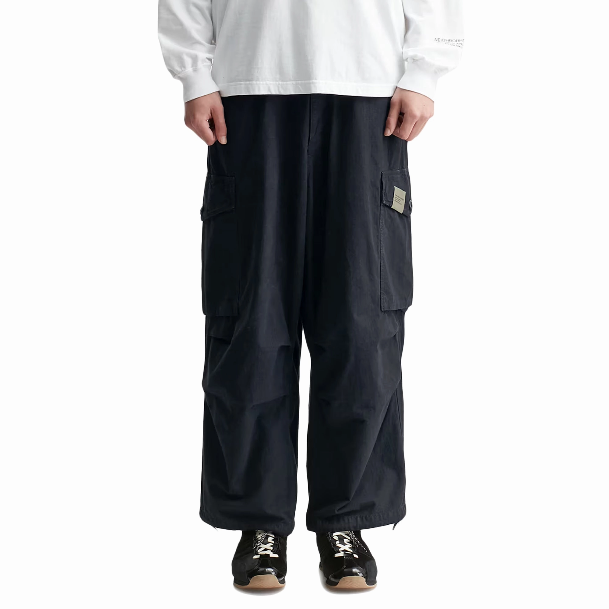 Neighborhood Wide Cargo Pants Black