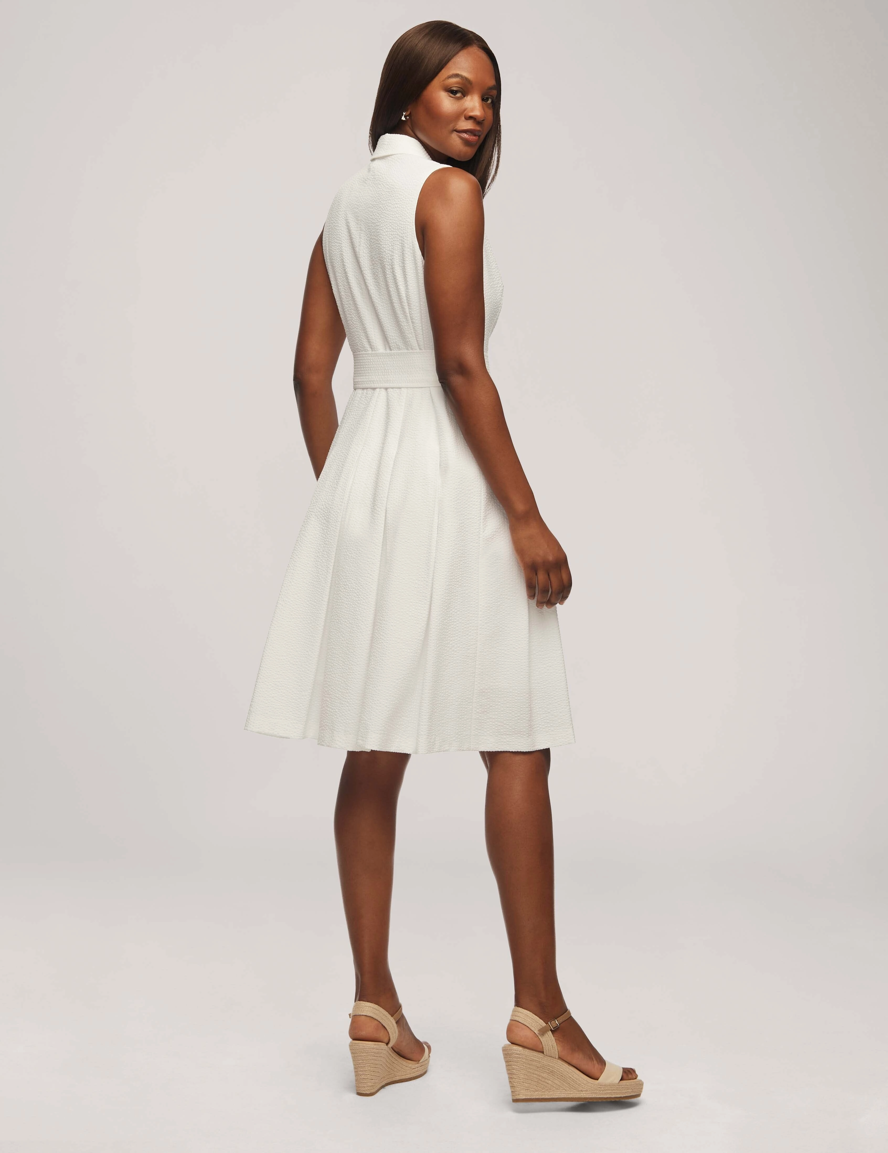 Notch Collar Wrap With Full Skirt- Sale