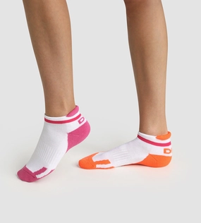 Pack of  2 pairs of retro children's socks Rose Corail Dim Sport