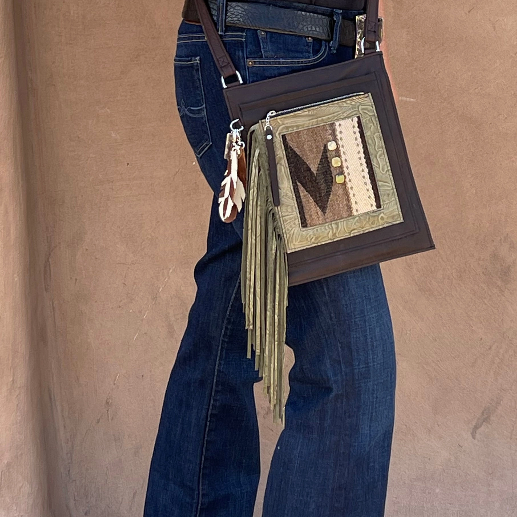 PCco Baby Bandolera w/ Textile Crossbody Bag