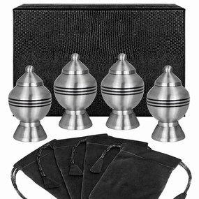 Pewter Chalice Keepsake Cremation Urns for Human Ashes - Set of 4