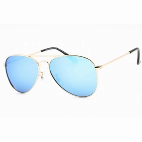 Prive Revaux Women's Sunglasses - Aviator | Commando Mini Champagne Gold/Blue Mirror