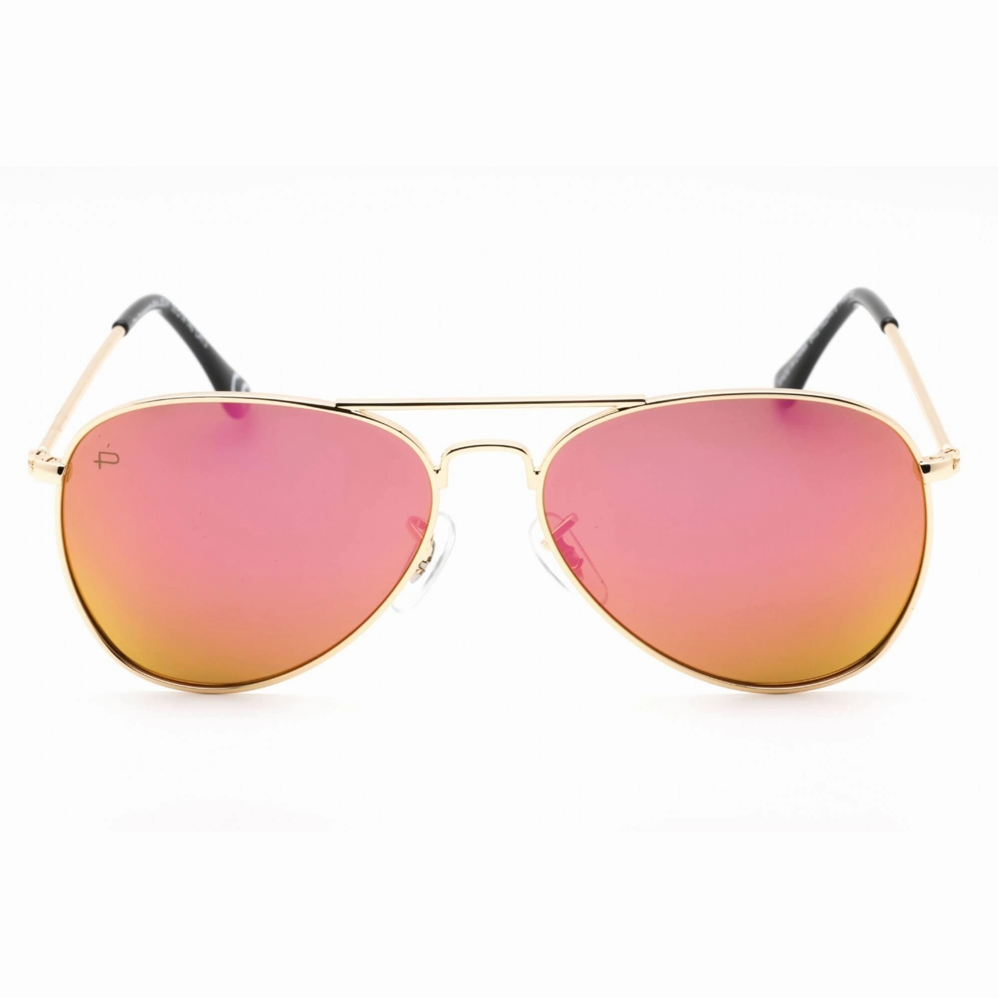 Prive Revaux Women's Sunglasses - Metal | The Commando Mini Champagne Gold/Pink Mirror