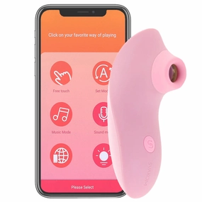Pulse Lite Neo Suction Stimulator with App in Pale Rosette